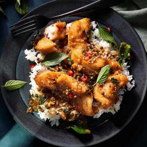 Thai Style Fish With Rice